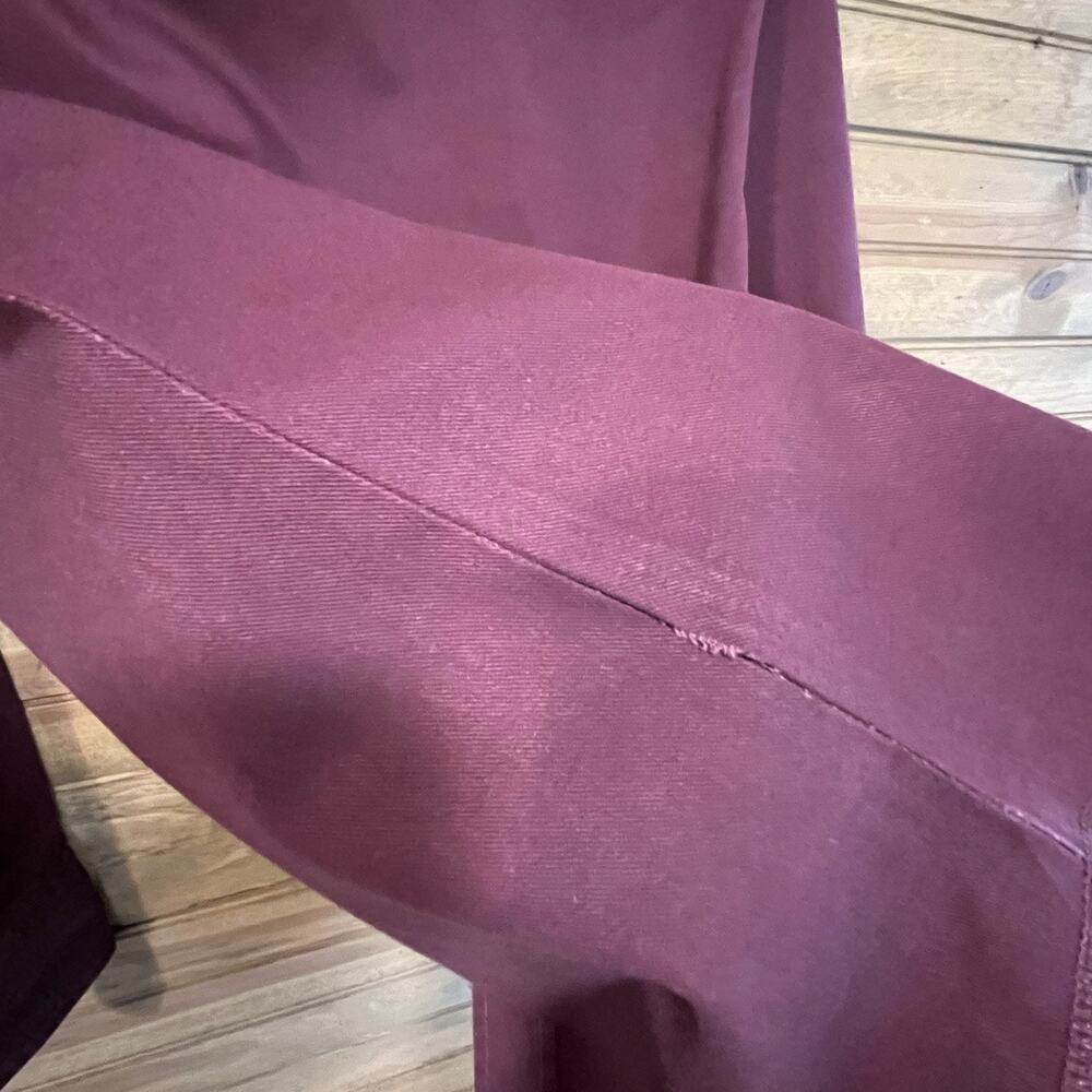 Wrangler Men’s Pearl Snap Maroon Brush Popper Shirt 17x36 Long Sleeve Western - Picture 7 of 8